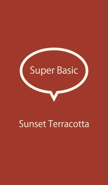 [LINE着せ替え] Super Basic Sunset Terracottaの画像1