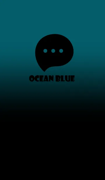 [LINE着せ替え] Black & Ocean Blue Theme V2 (JP)の画像1