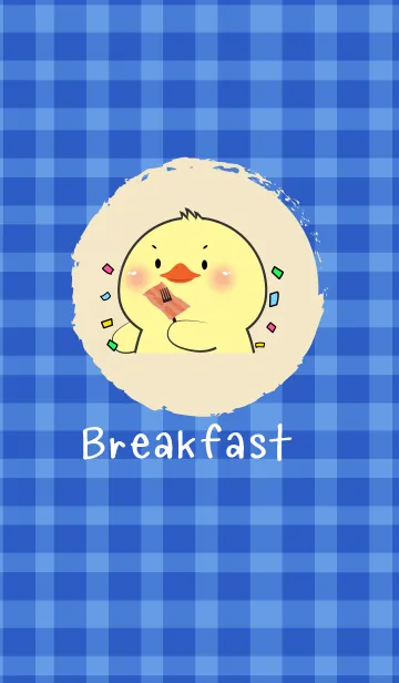 [LINE着せ替え] Simple Breakfast Duck Theme (JP)の画像1