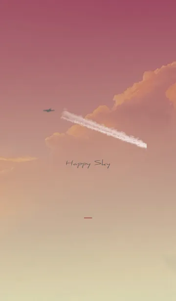 [LINE着せ替え] ボルドー : Happy skyの画像1