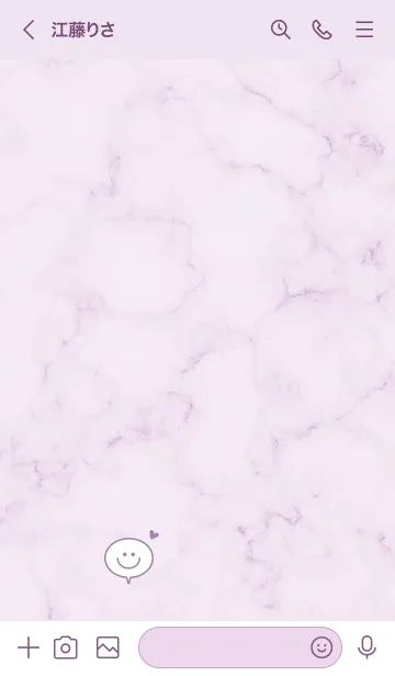 [LINE着せ替え] マーブルと吹き出し♥バイオレット04_1の画像3