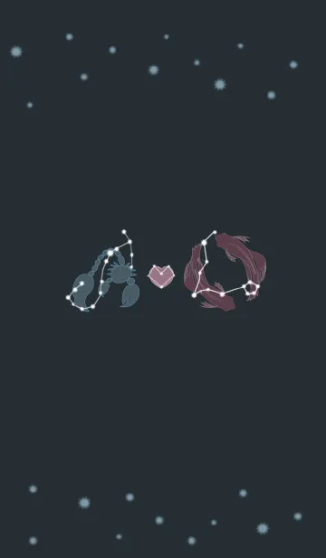 ekst red うおざ love blue（さそりざ）の着せ替えメイン画像