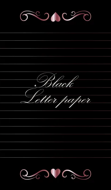 [LINE着せ替え] Black Letter paper *GLOSSYPINK 18*の画像1