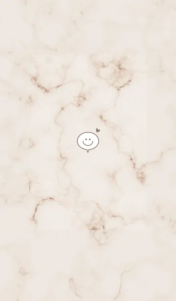 [LINE着せ替え] マーブルと吹き出し♥ブラウン06_1の画像1