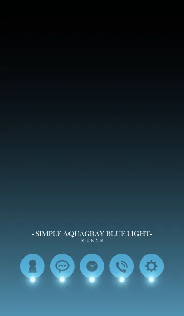 [LINE着せ替え] - SIMPLE AQUAGRAY BLUE LIGHT -の画像1