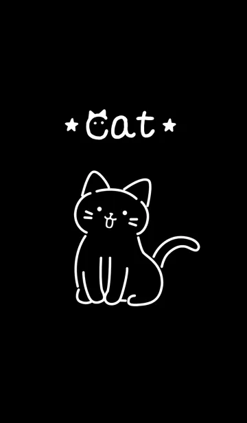 [LINE着せ替え] 大人オシャレな黒猫さんの画像1