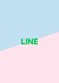 [LINE着せ替え] バイカラー ピンク＆ブルーの画像1