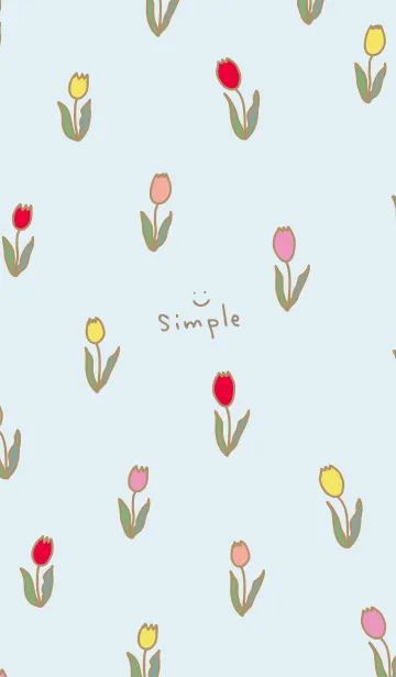 [LINE着せ替え] カラフル チューリップ7の画像1