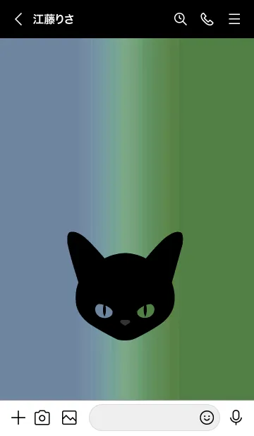 [LINE着せ替え] ブラック キャット 56の画像3