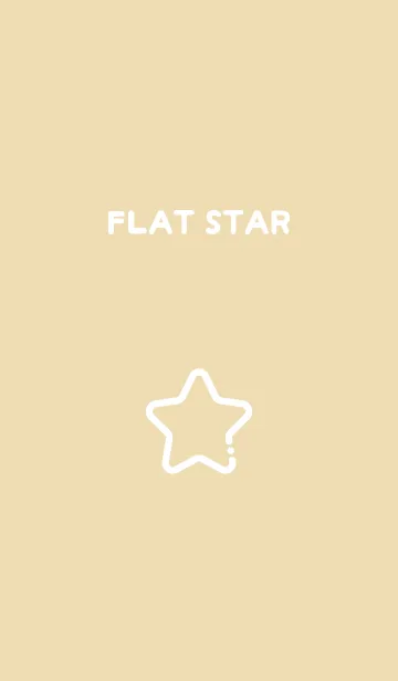 [LINE着せ替え] FLAT STAR / Beigeの画像1