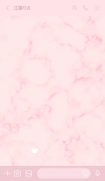 [LINE着せ替え] マーブルとハート♥ピンク06_1の画像3