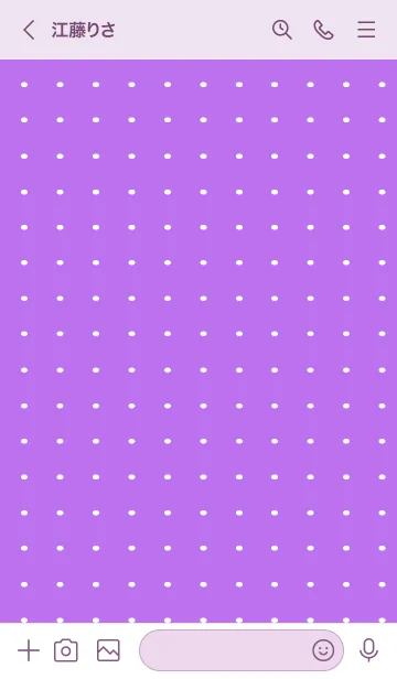 [LINE着せ替え] 水玉カラーノート/ピンクパープルの画像3