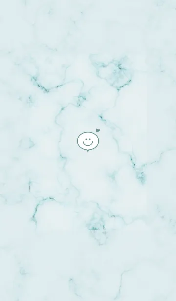 [LINE着せ替え] マーブルと吹き出し♥ブルーグリーン05_1の画像1