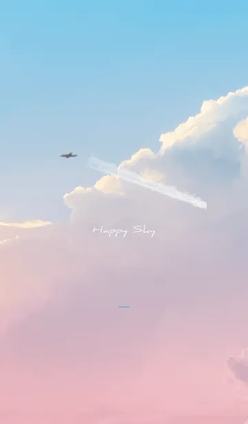 [LINE着せ替え] 青 : Happy skyの画像1