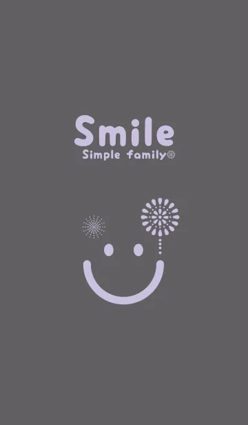 [LINE着せ替え] スマイル＆花火-スレートグレイの画像1