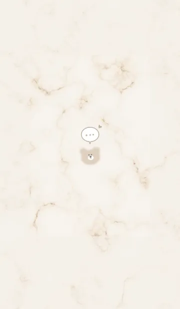 [LINE着せ替え] マーブルとシンプルなクマ♥べージュ14_1の画像1