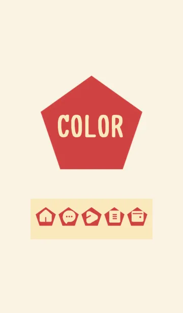 [LINE着せ替え] beige color I03の画像1