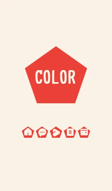 [LINE着せ替え] red color I04の画像1