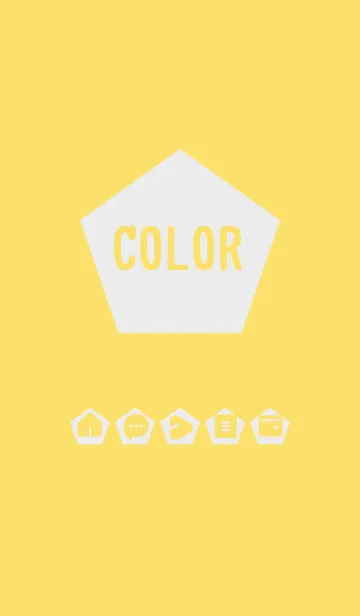 [LINE着せ替え] yellow color I01の画像1