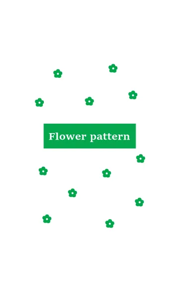 [LINE着せ替え] flower pattern #greenの画像1