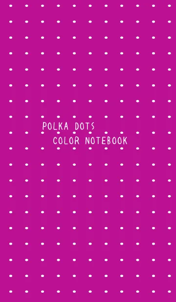 [LINE着せ替え] 水玉カラーノートの着せかえ/ワインレッドの画像1