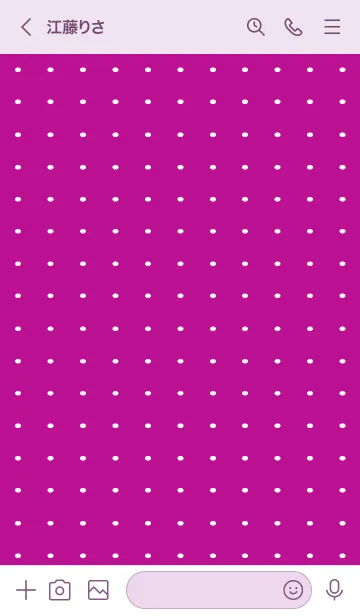 [LINE着せ替え] 水玉カラーノートの着せかえ/ワインレッドの画像3