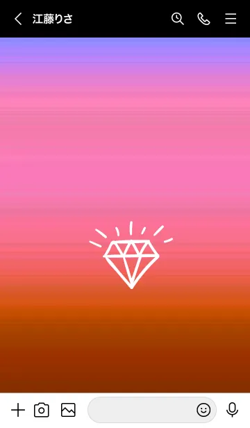 [LINE着せ替え] グラデーション ダイアモンド  151の画像2