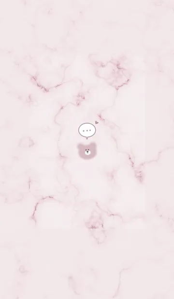 [LINE着せ替え] マーブルとシンプルクマ♥くすみピンク13_1の画像1