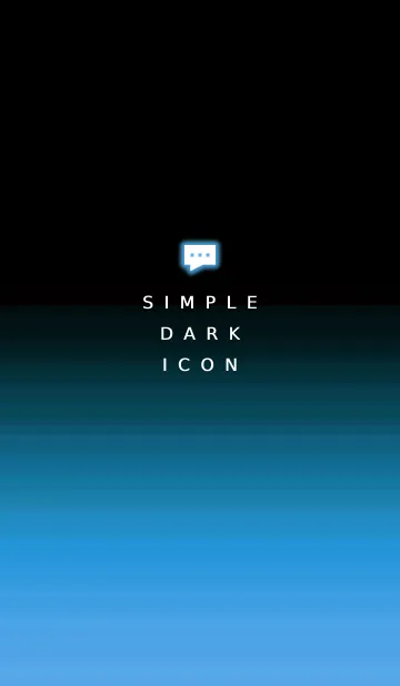 [LINE着せ替え] シンプル ダーク アイコン 35の画像1