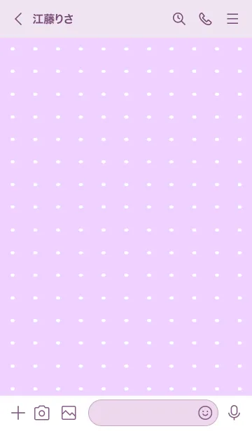 [LINE着せ替え] 水玉カラーノート/ライトピンクパープルの画像3
