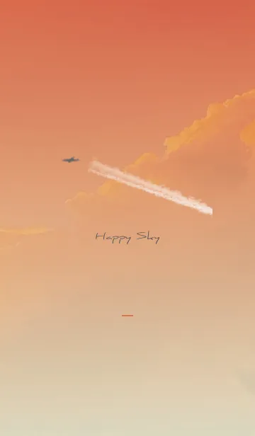 [LINE着せ替え] 赤 : Happy skyの画像1