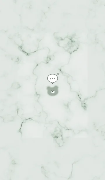 [LINE着せ替え] マーブルとシンプルなクマ♥深緑05_1の画像1