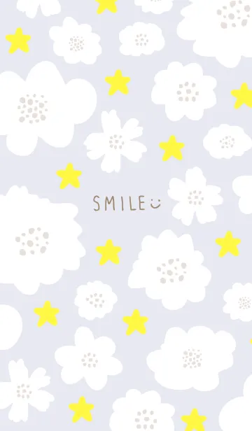 [LINE着せ替え] 星と白い花21の画像1