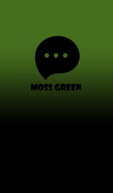 [LINE着せ替え] Black & Moss Green Theme V2 (JP)の画像1