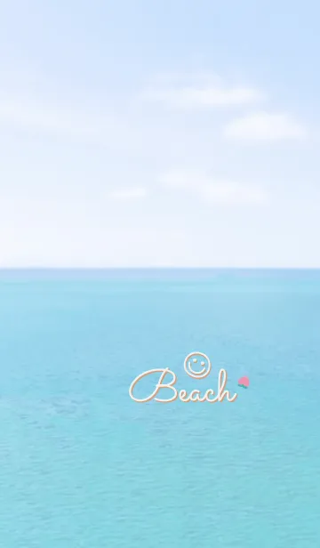 [LINE着せ替え] 海と空 もも'オレンジ'の画像1