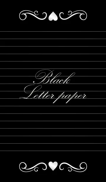 [LINE着せ替え] Black Letter paper *SILVER*の画像1