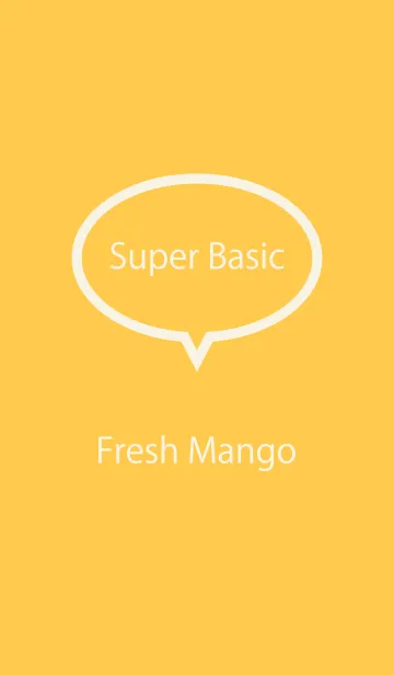 [LINE着せ替え] Super Basic Fresh Mangoの画像1