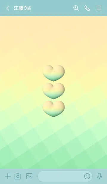 [LINE着せ替え] Cute Love Heart 3の画像3