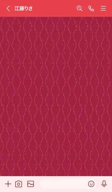 [LINE着せ替え] 和音 立涌と音符 真紅の画像3