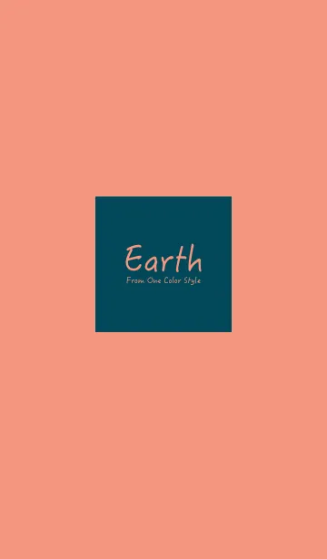 [LINE着せ替え] Earth／キャロットオレンジの画像1