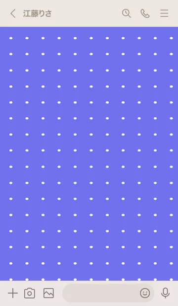 [LINE着せ替え] 水玉カラーノート/ブルーパープルの画像3