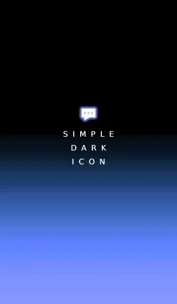 [LINE着せ替え] シンプル ダーク アイコン 36の画像1