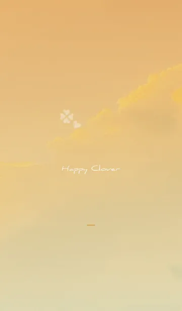 [LINE着せ替え] Orange : Happy cloverの画像1