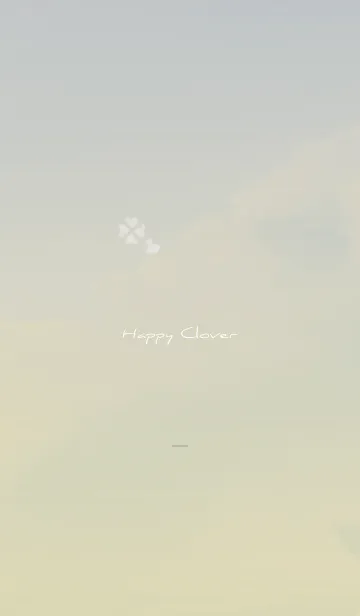 [LINE着せ替え] グレー : Happy cloverの画像1