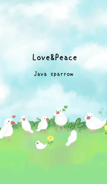 [LINE着せ替え] ゆるふわアート【Java sparrow paint 204】の画像1