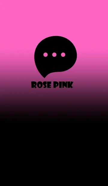 [LINE着せ替え] Black & Rose Pink Theme V2 (JP)の画像1