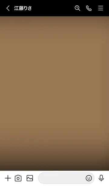 [LINE着せ替え] Pale Brown And Black V.2 (JP)の画像3