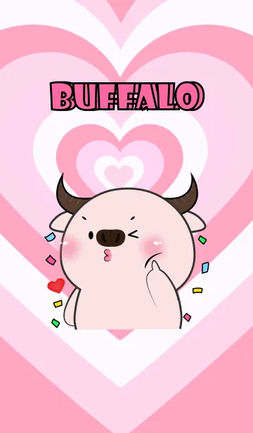 Love Pink Buffalo  In Love Theme (JP)の着せ替えメイン画像