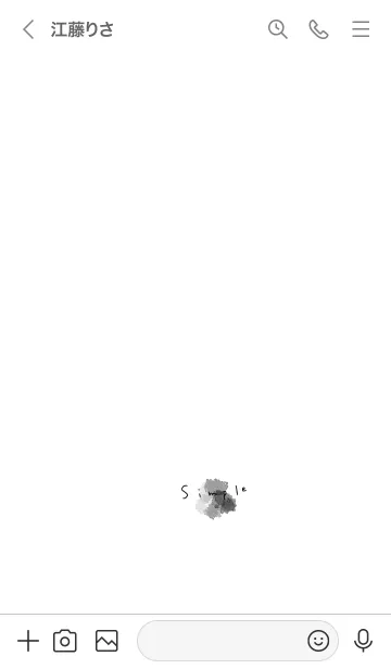 [LINE着せ替え] 大人お洒落水彩。ブラック。ホワイト。の画像3