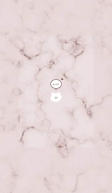 [LINE着せ替え] 猫とマーブル♥ピンクブラウン01_1の画像1